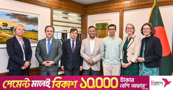 ইউরোপীয় পাঁচ রাষ্ট্রদূতের সঙ্গে প্রধানমন্ত্রীর উপদেষ্টার বৈঠক, বেসামরিক বিমান চলাচল খাতে সহযোগিতার আলোচনা