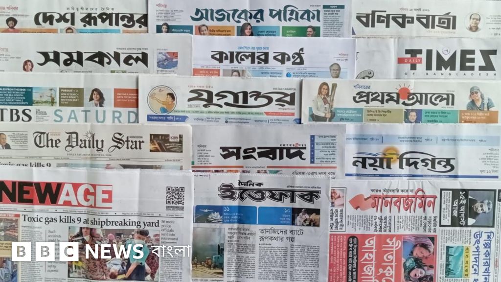 তারেক রহমানের ভারত সফর ও গ্যাস সংকট নিয়ে সংবাদপত্রের শিরোনাম