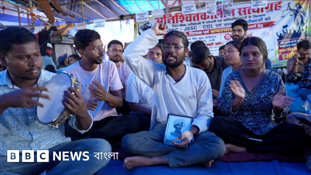 চাকরি না পাওয়ার হতাশায় রাঁচিতে ছাত্র-যুবদের আন্দোলন