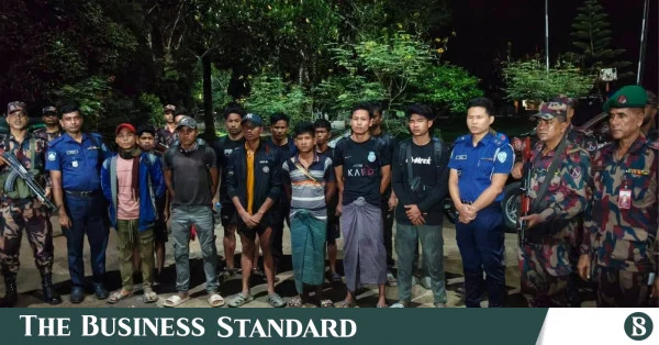 অবৈধভাবে বাংলাদেশে প্রবেশের দায়ে মিয়ানমারের ১৪ নাগরিক আটক