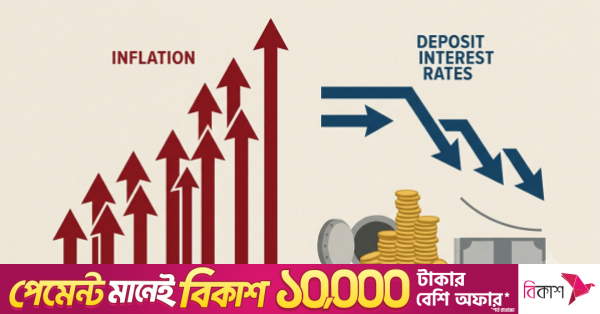 উচ্চ মূল্যস্ফীতির মধ্যেও কেন আমানতের সুদহার কমাচ্ছে ব্যাংকগুলো?