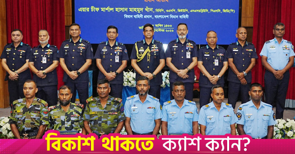 ২০২৫ সালের সেরা বিমানসেনা ও এমওডিসি সদস্যদের পুরস্কৃত করলেন বিমান বাহিনী প্রধান
