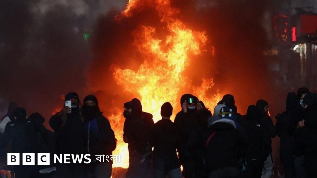 ফ্রান্সে দাঙ্গা ও সহিংসতা: শান্তি বজায় রাখার আহ্বান ম্যাক্রঁর